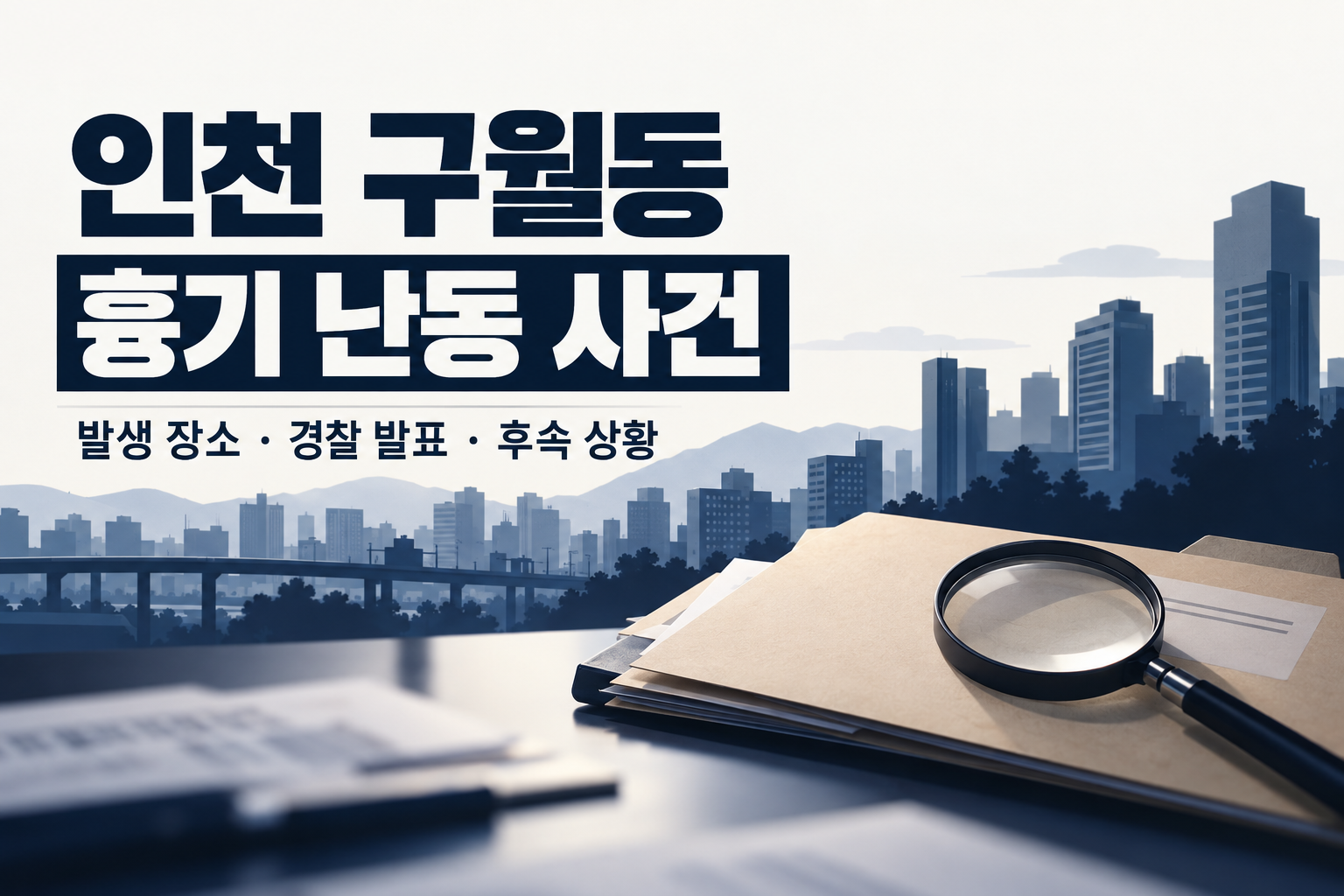 인천 구월동 흉기 난동 사건 - 발생 장소·경찰 발표·후속 상황 정리