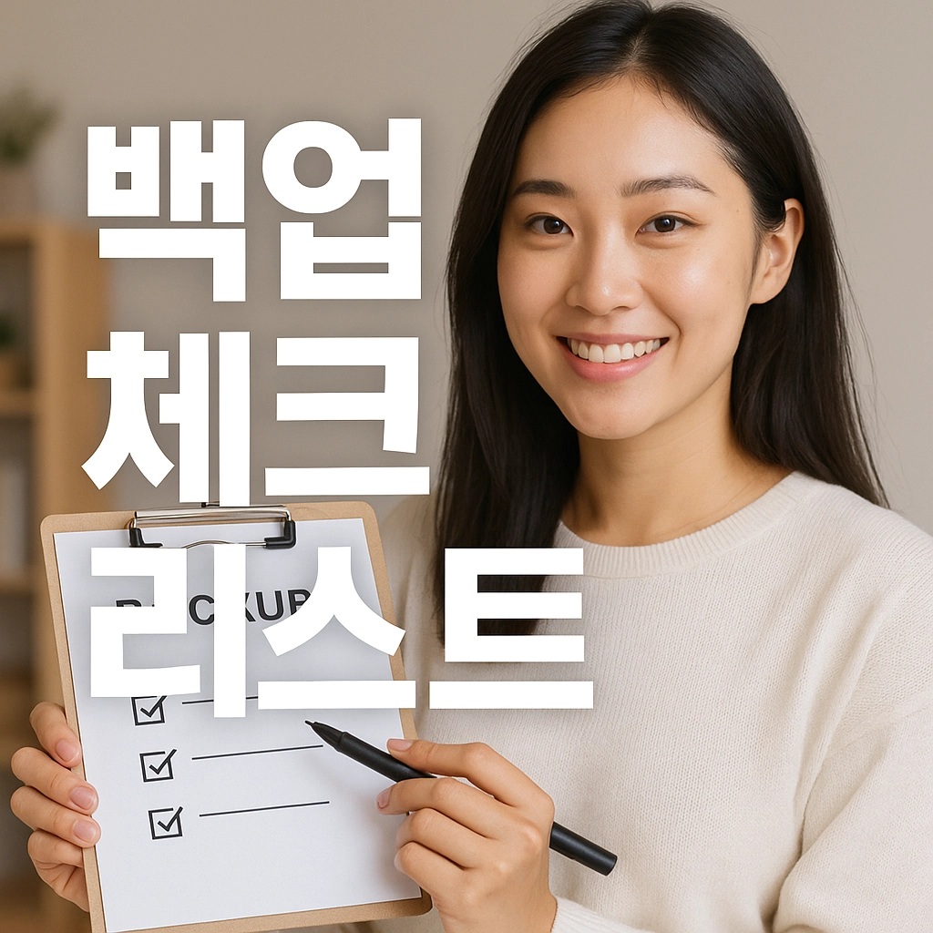 공장초기화 전 꼭 백업해야 할 데이터 가이드