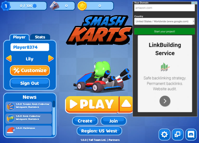 스매시카트 플레이화면1