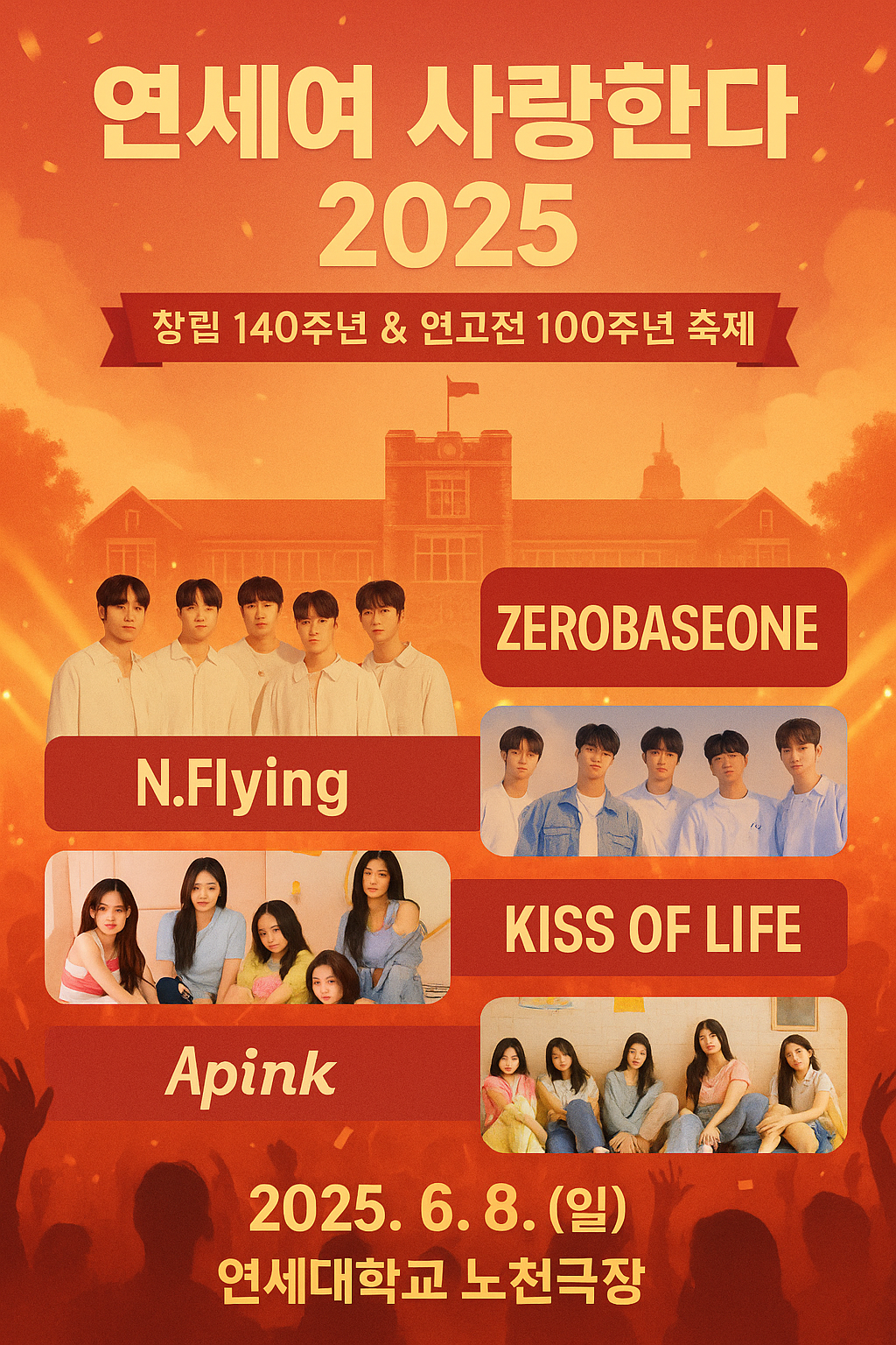 연세대축제 연예인라인업 연세여사랑한다