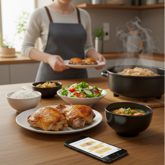 외식 줄이기와 간편식