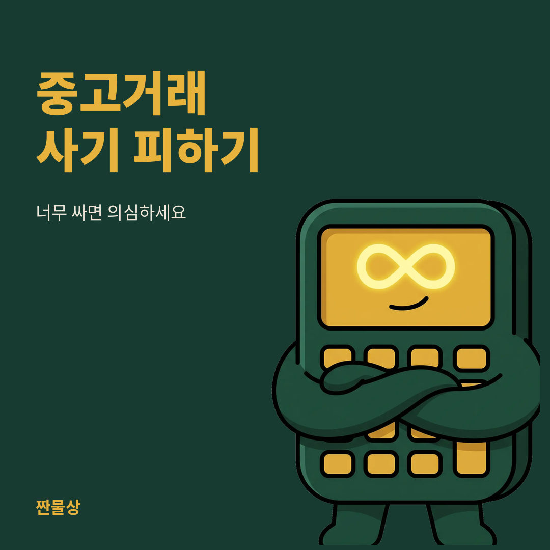 중고거래 사기 예방 시세 확인