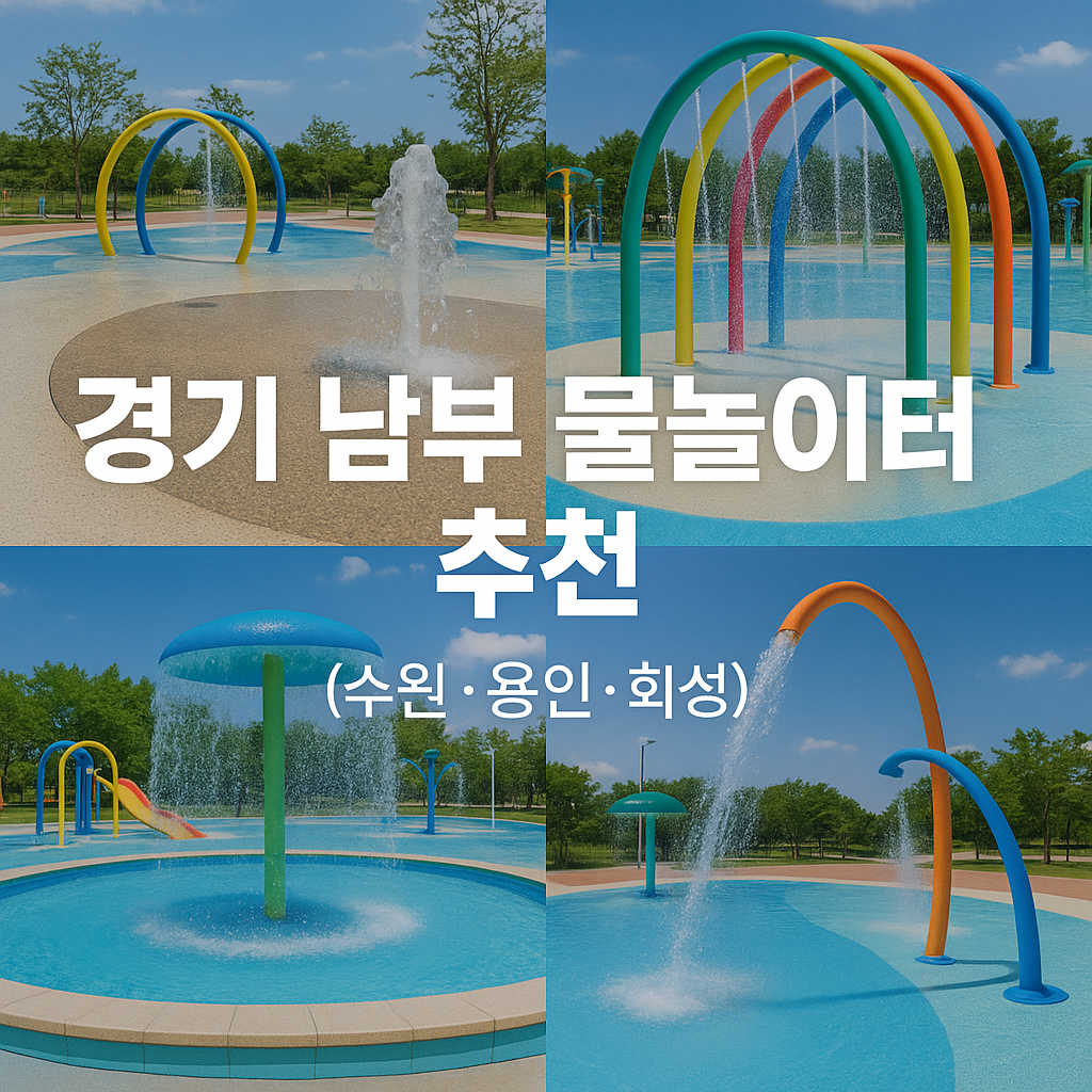 경기 남부 물놀이터 (수원, 용인, 화성) 추천 장소
