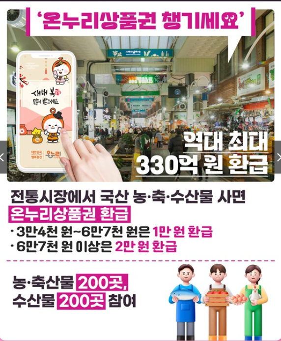 온누리상품권-역대최대환급