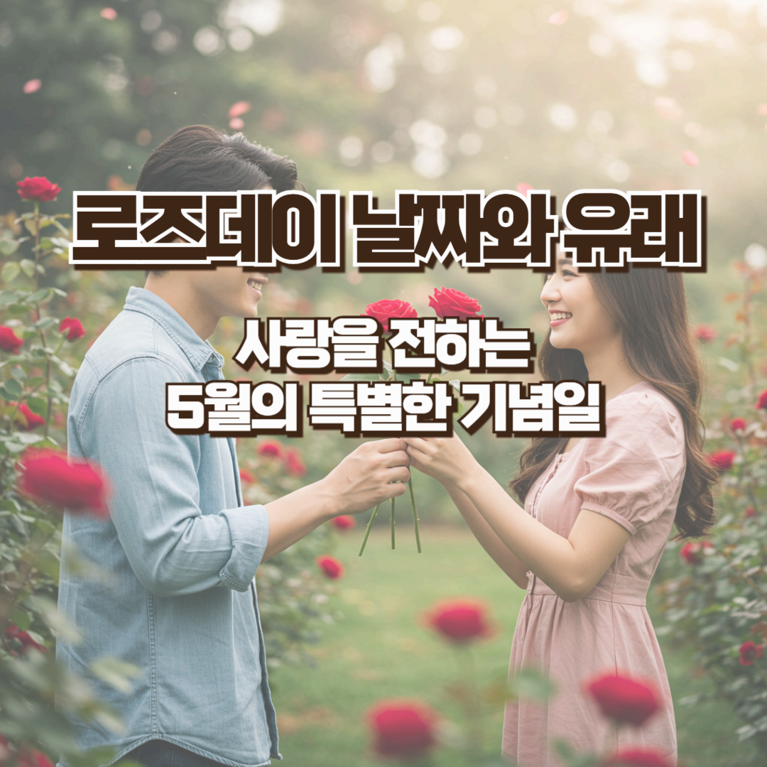 로즈데이 날짜와 유래 - 사랑을 전하는 5월의 특별한 기념일