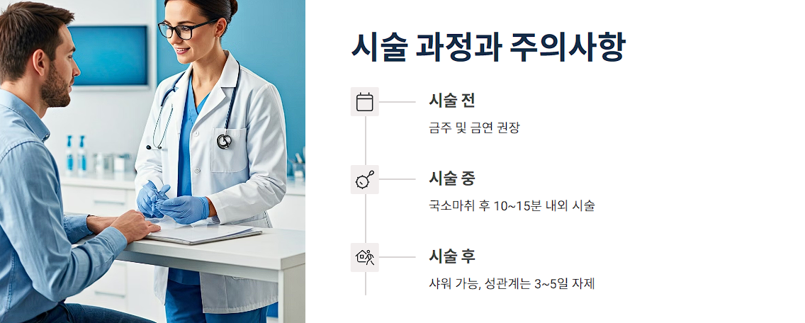 시술 과정과 주의사항