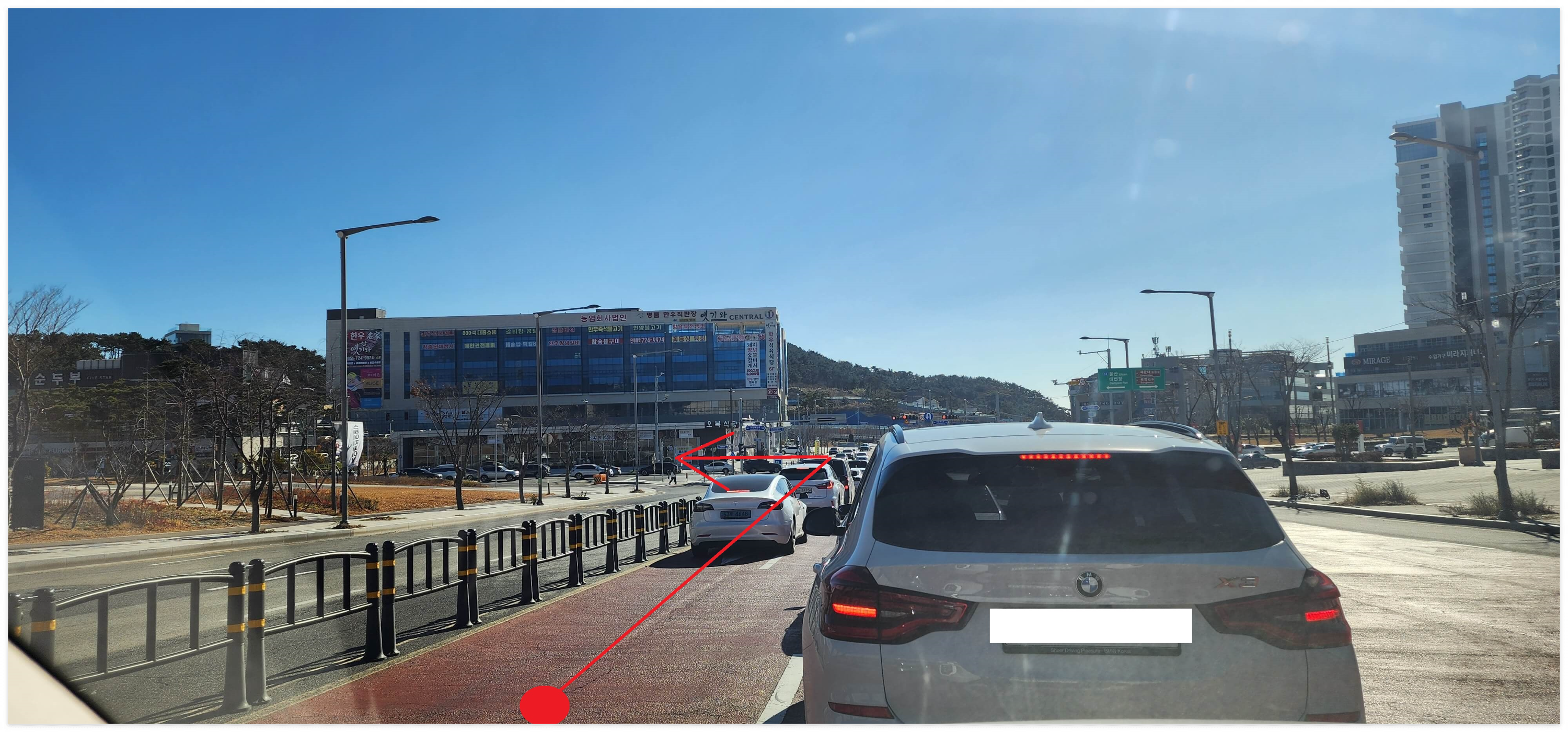 해동용궁사 가는길 도로사진