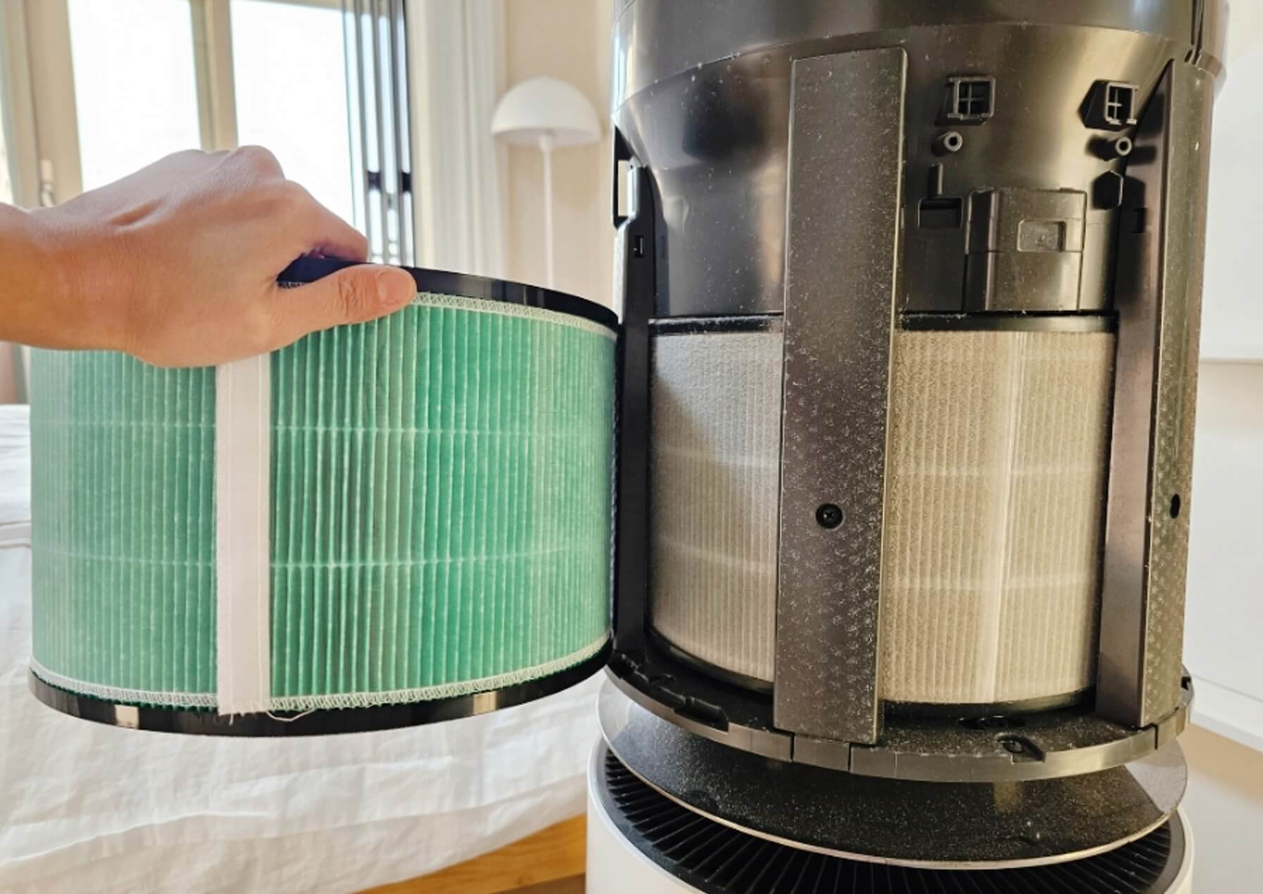 LG 퓨리케어 공기청정기 필터 분리