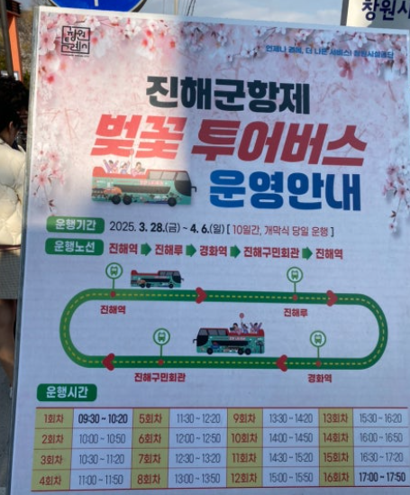 진해 군항제 벚꽃길