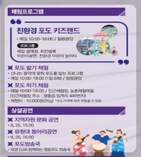 영동포도축제 프로그램_2