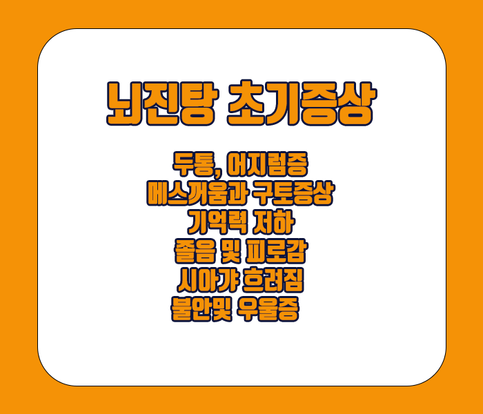 뇌진탕 초기증상 - 두통, 어지럼증, 기억력 저하 등