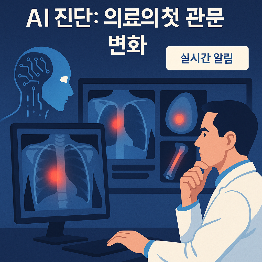 &quot;AI 진단 기술, 의료의 첫 관문을 바꾸다&quot;에 대한 이미지입니다.