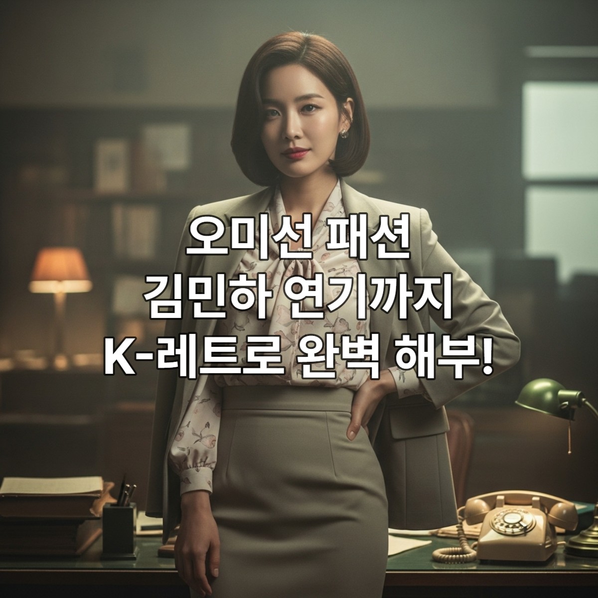 '태풍상사' 오미선,배우 김민하가 완성한 'K-레트로' 경리의 모든 것 (패션, 연기, 비하인드)