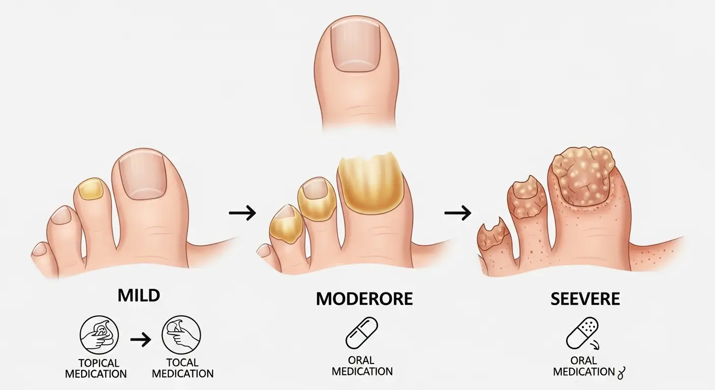 톱무좀 약 선택 단계별 기준 비교