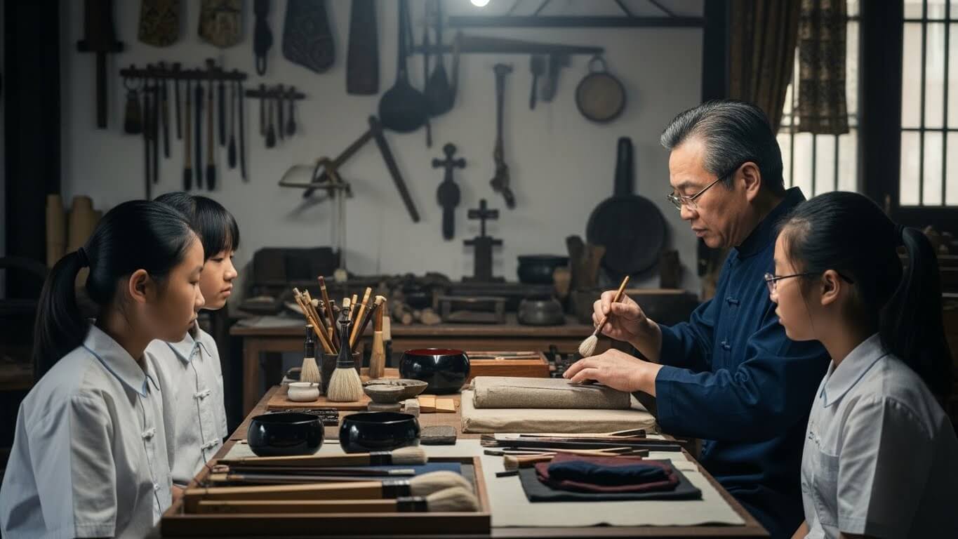 무형문화재 교육 관련 사진