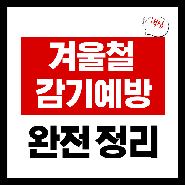 겨울철 감기 예방 완전정리|습도·음식·생활습관 한 번에 끝내기