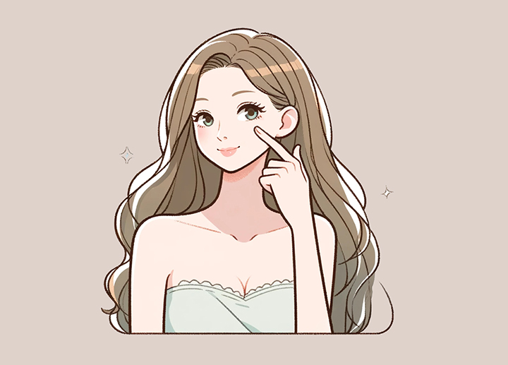 피부가-탄력있는-여성