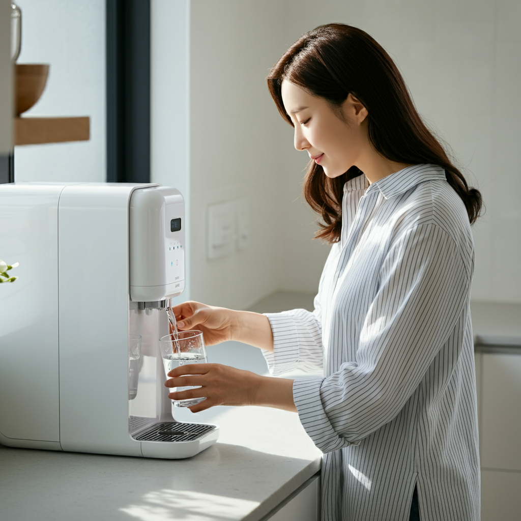 정수기사용하는-한국여자02