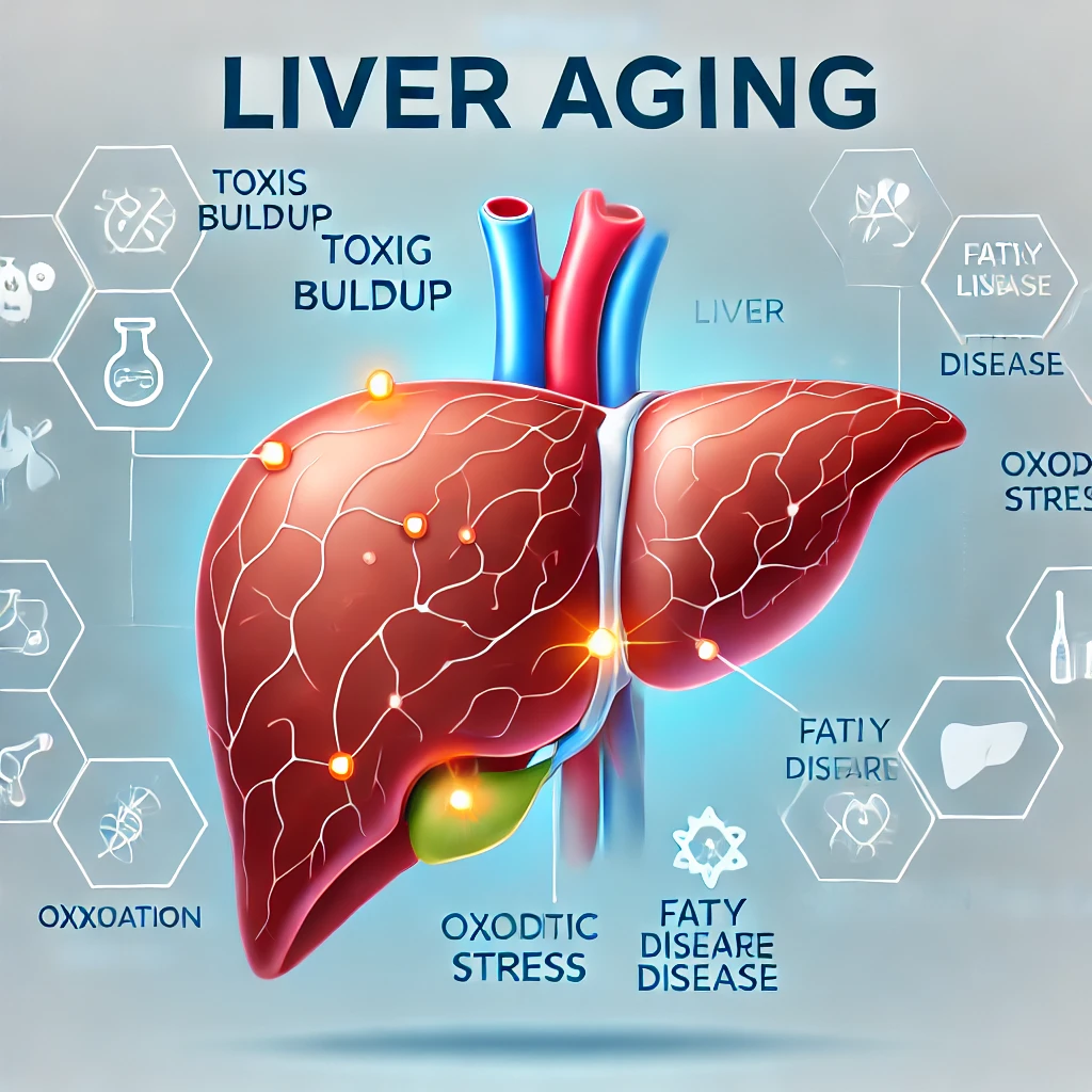 "간 노화가 진행되는 주요 원인과 기능 저하 메커니즘"