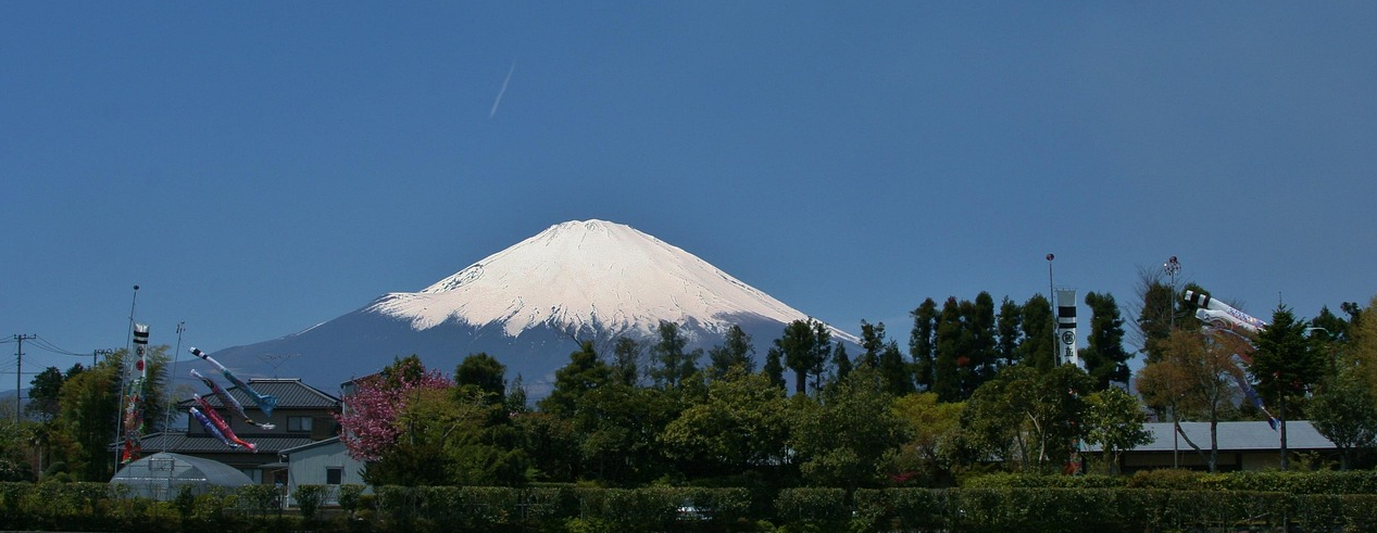 후지산이 보이는 풍경