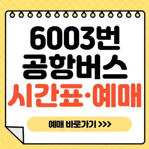 6003번-공항버스-시간표-예매