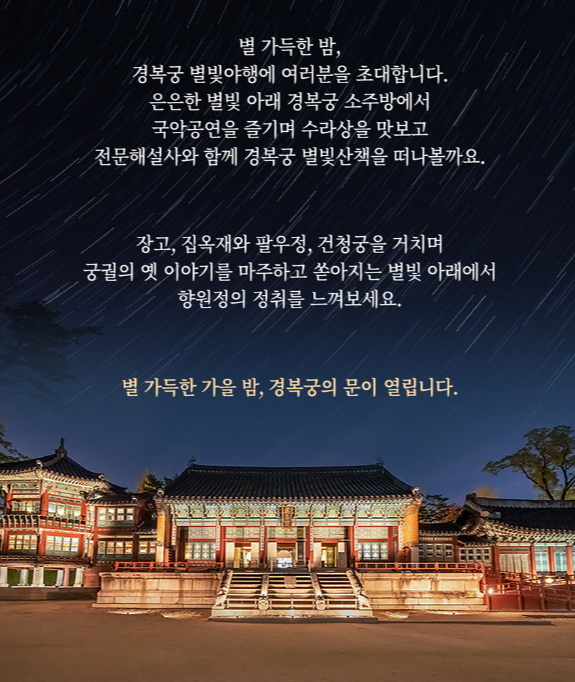 경복궁 별빛야행 포스터