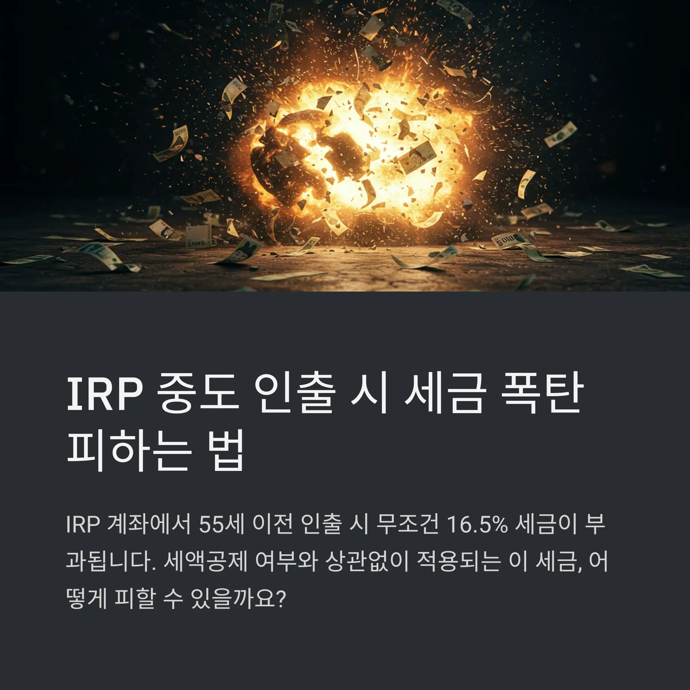 IRP 계좌란? 기본 개념 💼