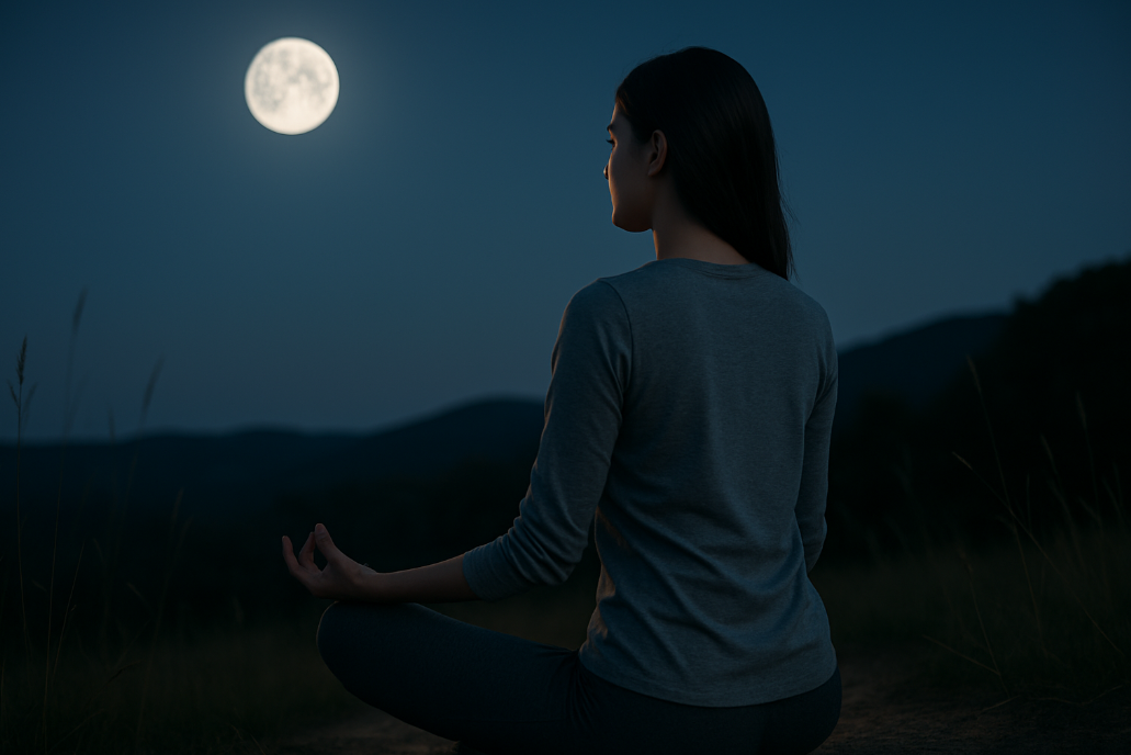 달빛 아래 명상하며 마음의 깊이를 느끼는 법
