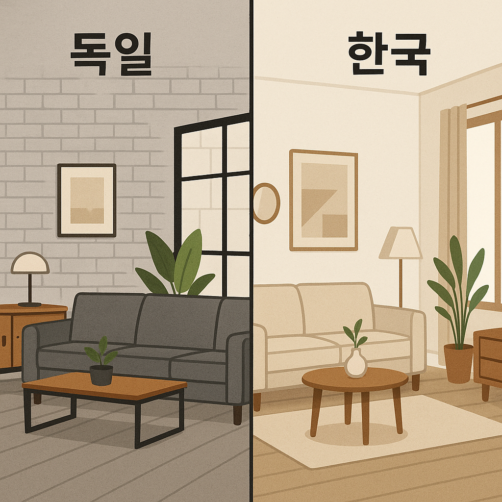 독일vs한국 인테리어관련사진.