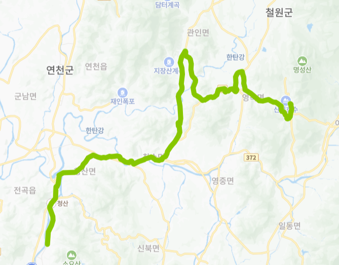 동두천-연천-포천-91번-버스-노선-지도