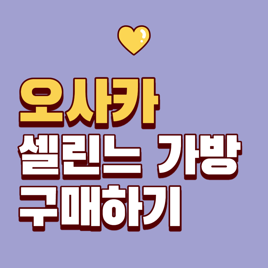 오사카 셀린느 가방 구매하기