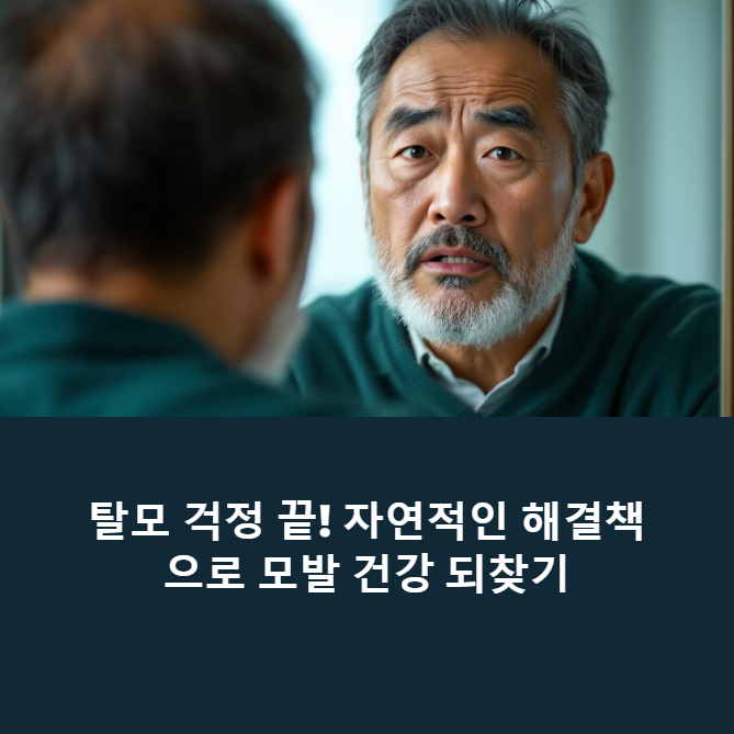 탈모 진행이 멈췄다! 중년 남성들이 극찬한 자연 치유법의 놀라운 효과에 대한 이미지