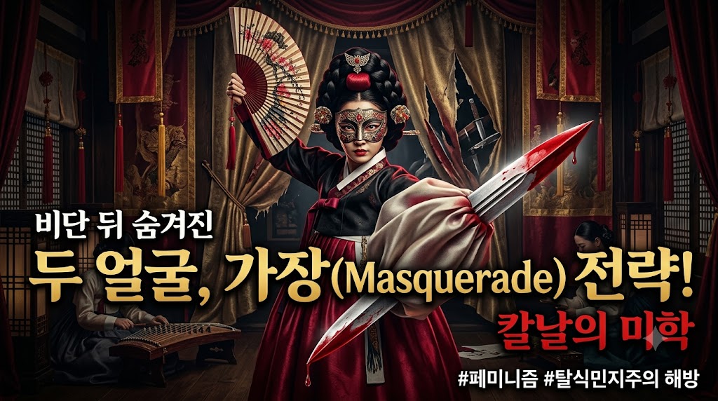 비단 장막 뒤에 숨겨진 서슬 퍼런 칼날의 미학: 조선시대 기녀의 교방무와 가장(Masquerade) 전략이 현대 페미니즘과 탈식민지주의 시선에 던지는 치명적 해방의 화두