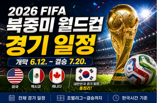 2026 FIFA 북중미 월드컵 경기 일정