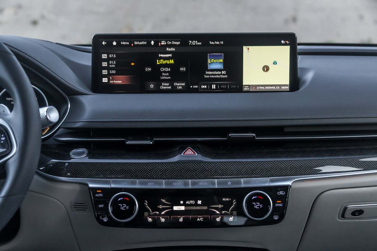 2024년형 제네시스 G80 내부디자인