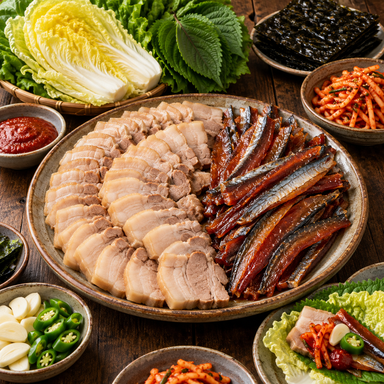 과메기 보쌈