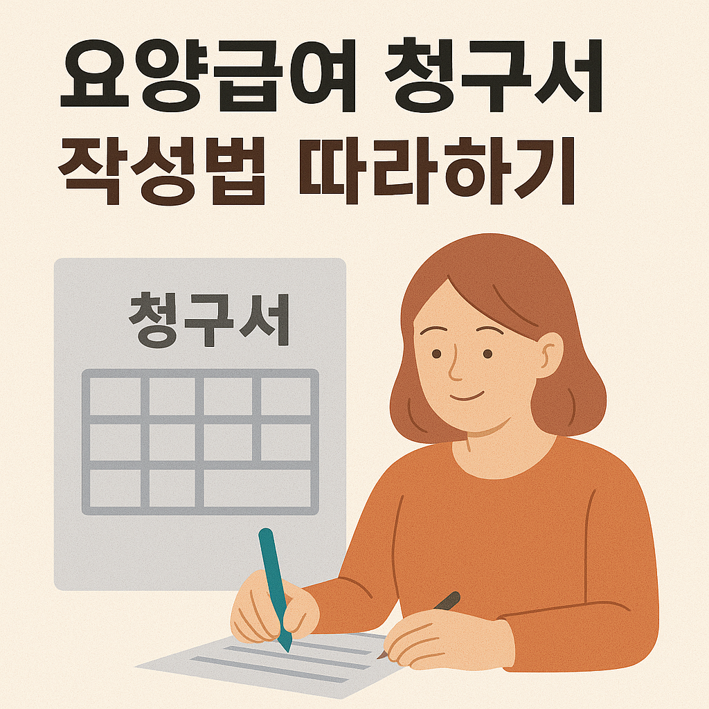 요양급여 청구서 작성법 따라 하기 완벽 가이드