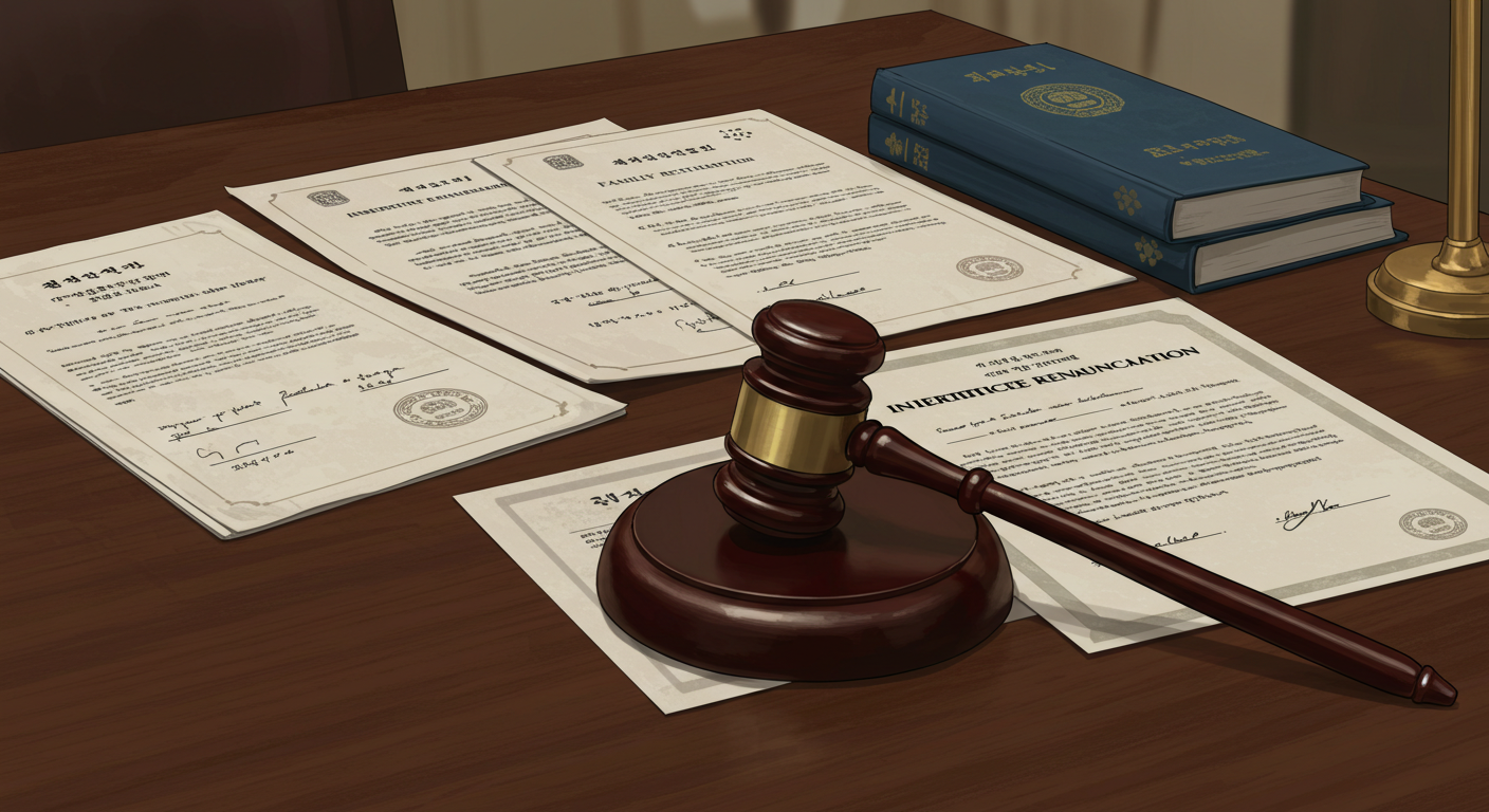 상속포기&amp;#44; 보정명령&amp;#44; 상속채무