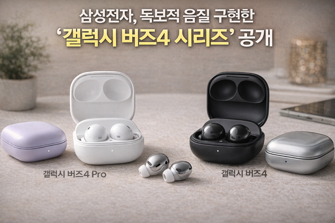 음질 혁신으로 무선 이어폰 판도 바꾼 갤럭시 버즈4 완전 분석