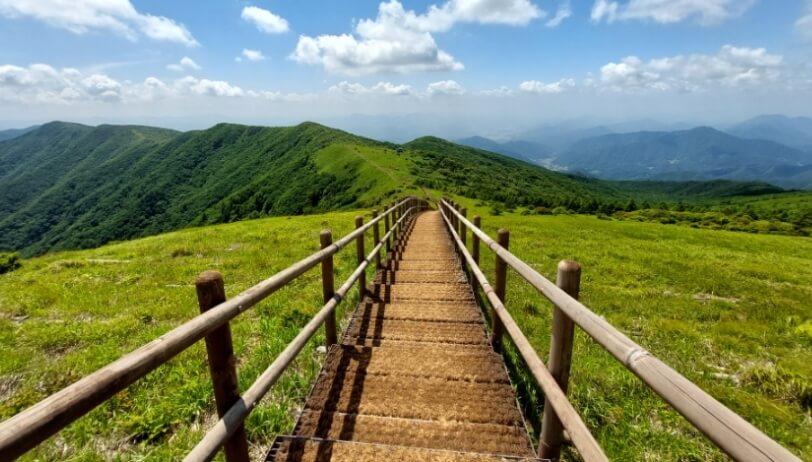 소백산 정산의 계단