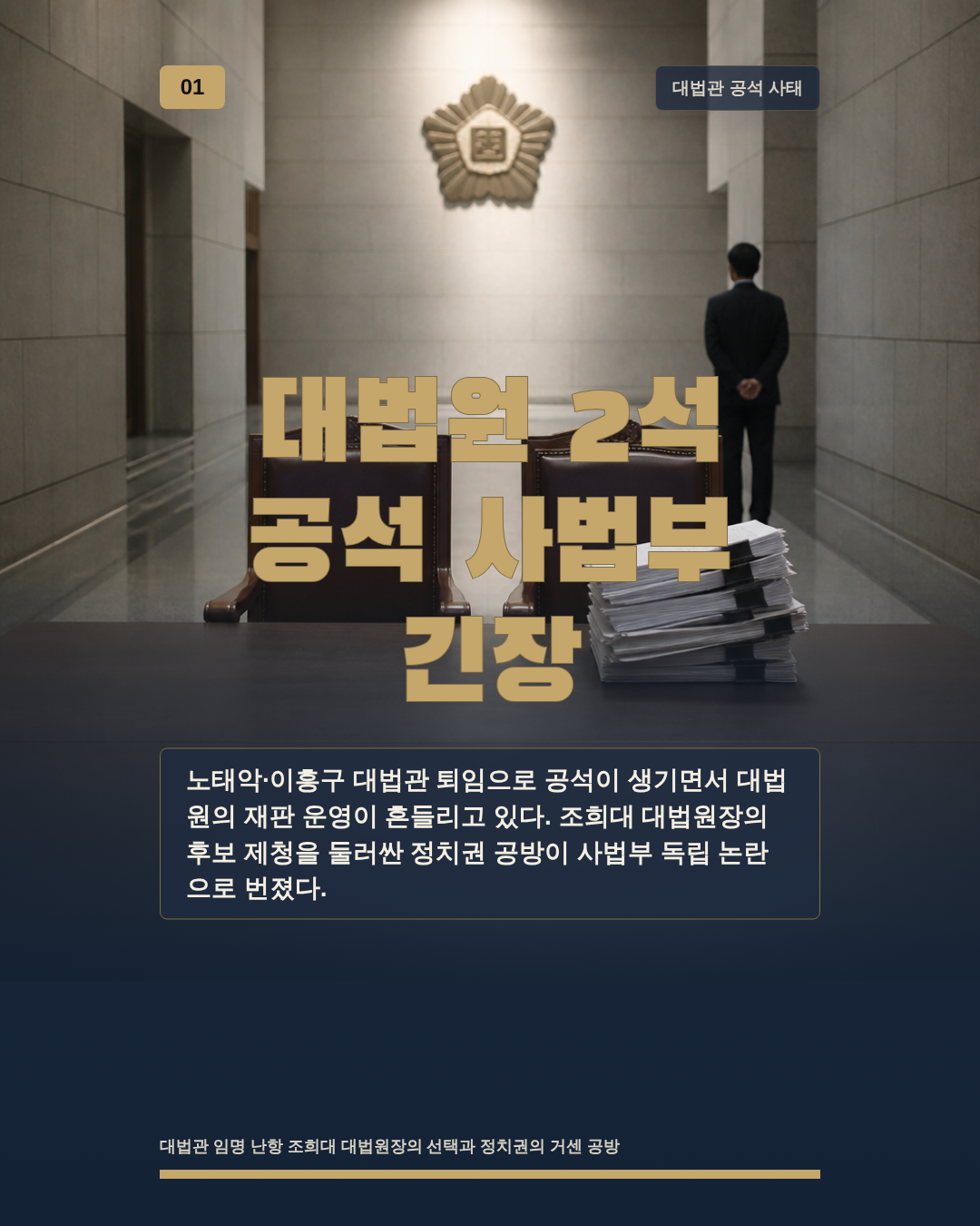 대법원 2석 공석 사법부 긴장
