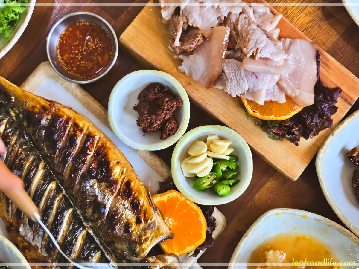 제주-한정식-집밥-자연으로-고등어구이-흑돼지수육