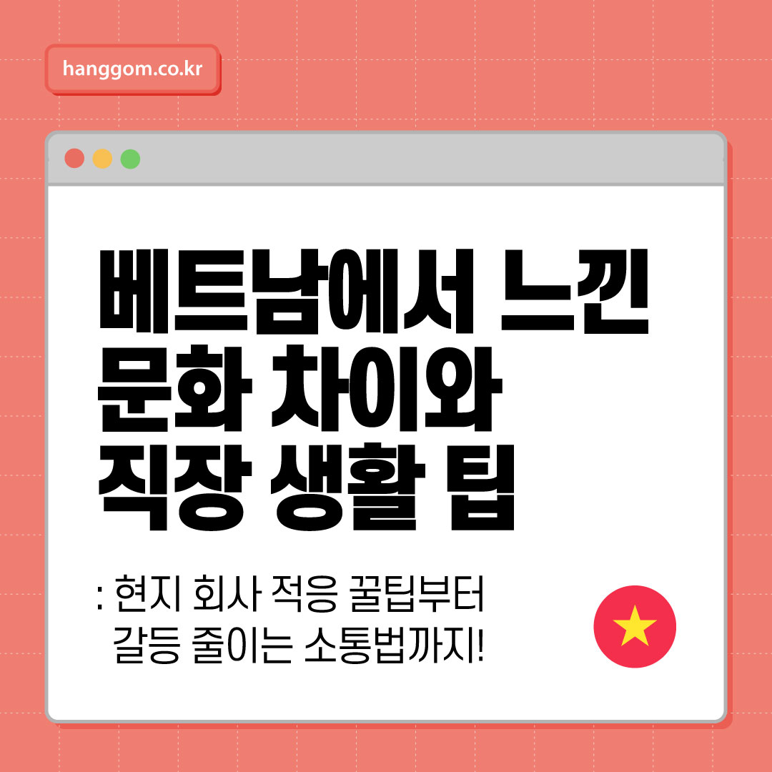 베트남에서 한국인으로 일하며 느낀 문화 차이와 직장 생활 팁 🇻🇳