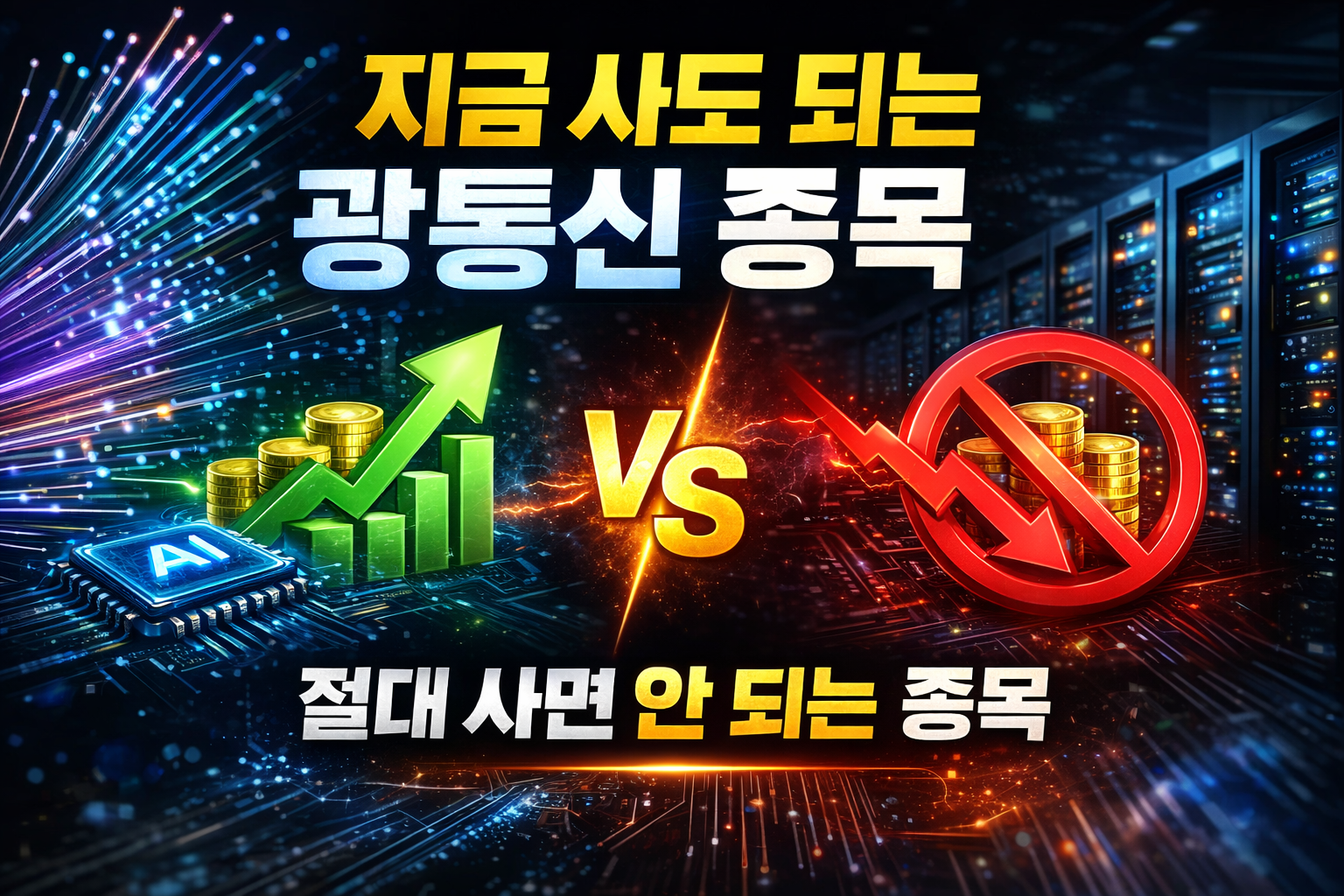 광통신 관련주 투자 분석, 지금 사도 되는 종목과 절대 사면 안 되는 종목 비교 이미지