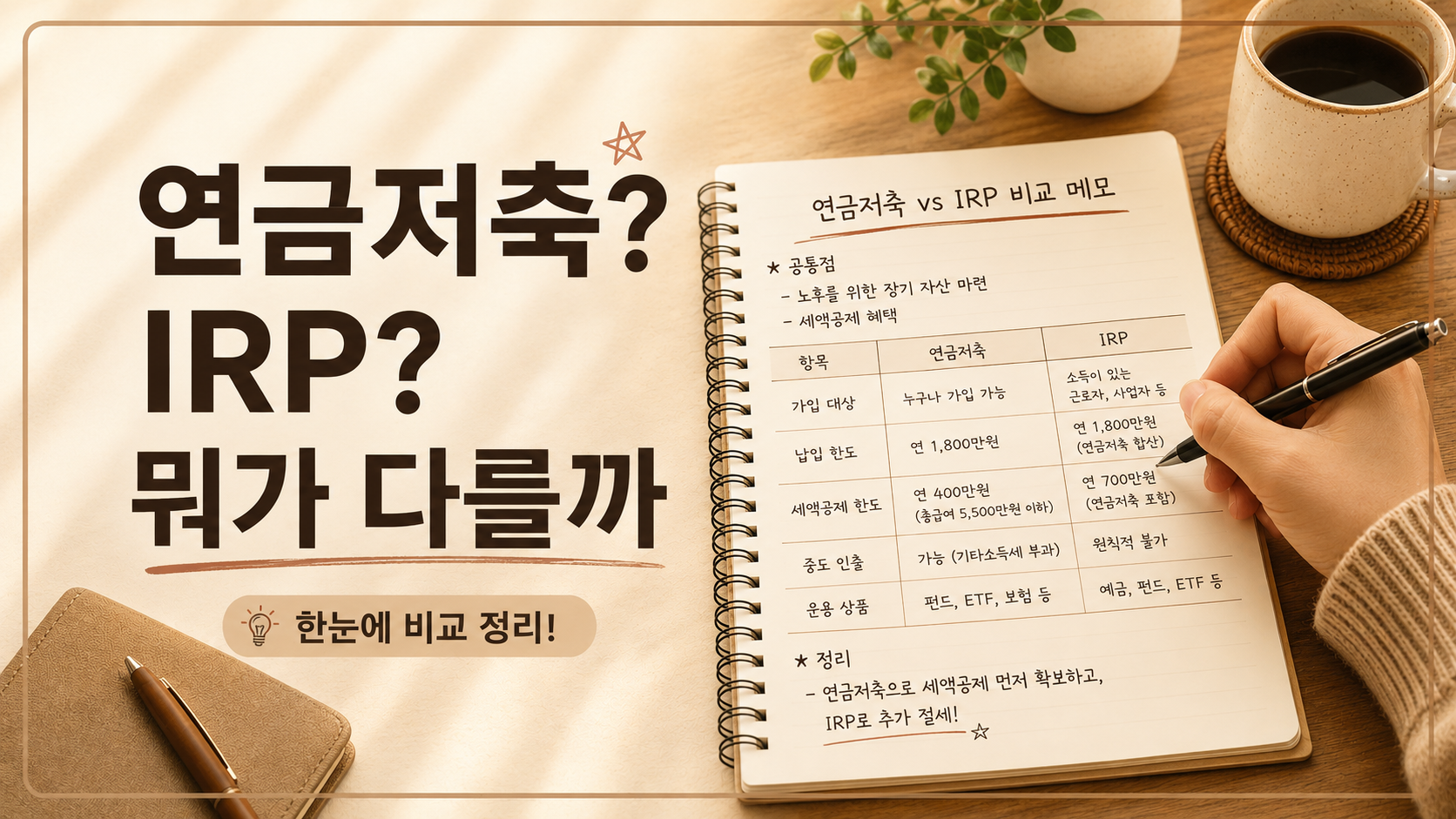 연금저축 ISA IRP를 공부하면서 알게 된 절세 기준