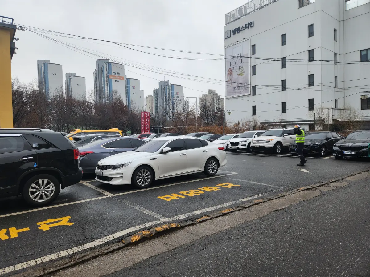 일산-대표-맛집-줄서서-먹는-일산칼국수-본점-매장-입구-넓은-주차-공간