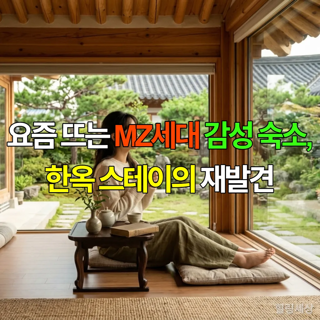 전통과 현대가 어우러진 MZ세대 감성 한옥 스테이의 내부 전경