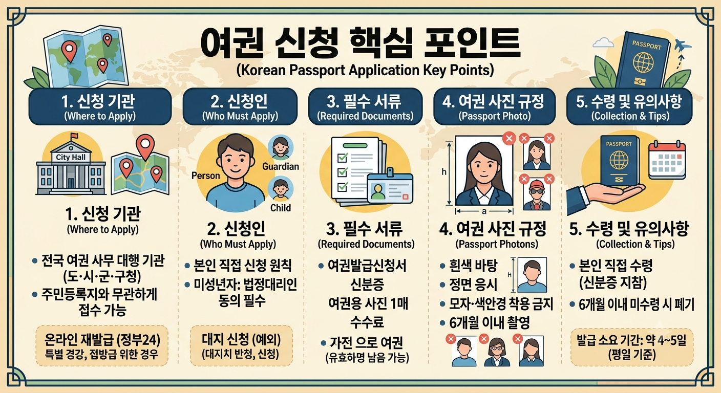 여권 신청 시 핵심 포인트