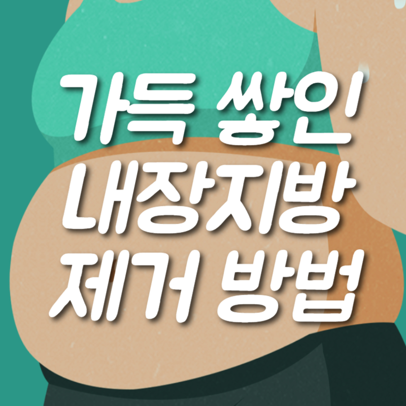 가득쌓인 내장지방 효과적으로 빼는 방법