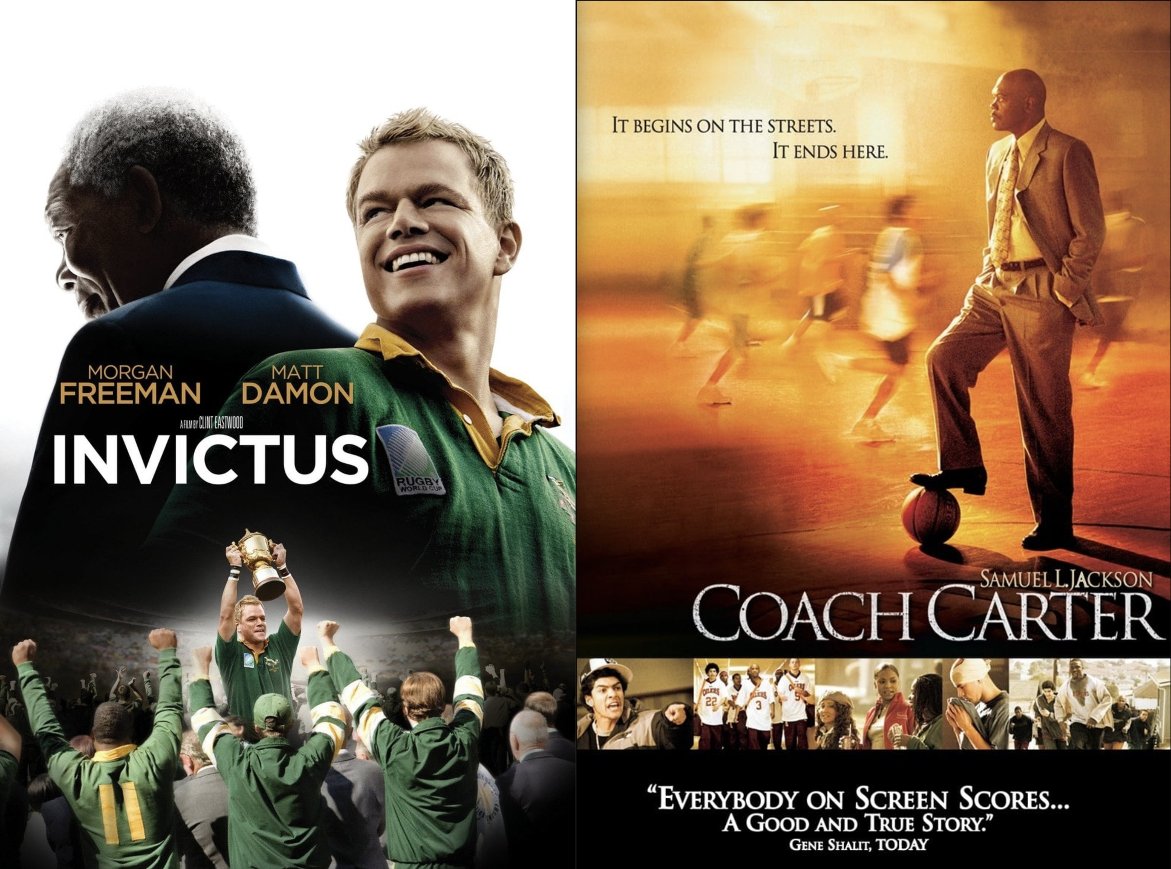 영화 포스터 인빅터스, 코치 카터 관련 사진